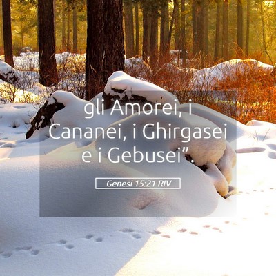 Picture 05 - Genesi 15:21 RIV - gli Amorei, i Cananei, i Ghirgasei e i - Bible Verse Picture