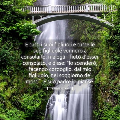 Picture 05 - Genesi 37:35 RIV - E tutti i suoi figliuoli e tutte le sue figliuole - Bible Verse Picture
