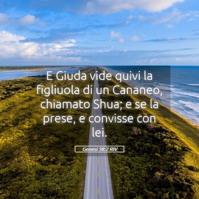 Picture 05 - Genesi 38:2 RIV - E Giuda vide quivi la figliuola di un Cananeo, - Bible Verse Picture