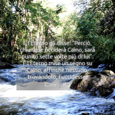 Picture 05 - Genesi 4:15 RIV - E l’Eterno gli disse: “Perciò, chiunque - Bible Verse Picture