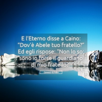 Picture 05 - Genesi 4:9 RIV - E l’Eterno disse a Caino: “Dov’è Abele tuo - Bible Verse Picture