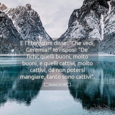 Picture 05 - Geremia 24:3 RIV - E l’Eterno mi disse: “Che vedi, Geremia?” - Bible Verse Picture