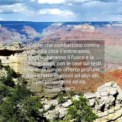 Picture 05 - Geremia 32:29 RIV - e i Caldei che combattono contro questa città - Bible Verse Picture