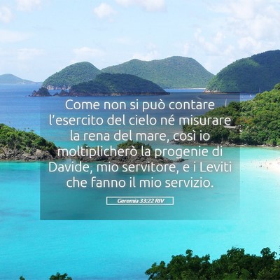 Picture 05 - Geremia 33:22 RIV - Come non si può contare l’esercito del cielo - Bible Verse Picture