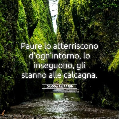 Picture 05 - Giobbe 18:11 RIV - Paure lo atterriscono d’ogn’intorno, lo - Bible Verse Picture