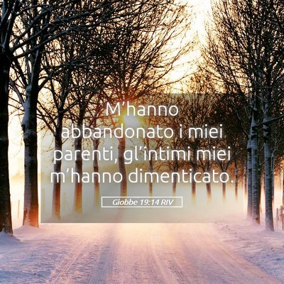 Picture 05 - Giobbe 19:14 RIV - M’hanno abbandonato i miei parenti, gl’intimi - Bible Verse Picture