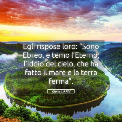 Picture 05 - Giona 1:9 RIV - Egli rispose loro: “Sono Ebreo, e temo - Bible Verse Picture