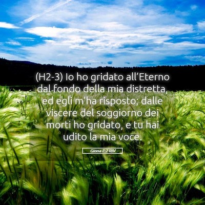 Picture 05 - Giona 2:2 RIV - (H2-3) Io ho gridato all’Eterno dal fondo della - Bible Verse Picture