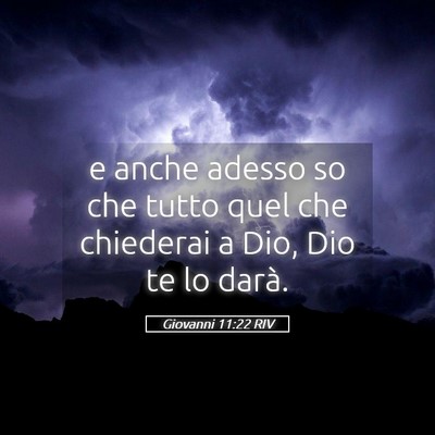 Picture 05 - Giovanni 11:22 RIV - e anche adesso so che tutto quel che chiederai a - Bible Verse Picture