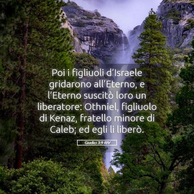 Picture 05 - Giudici 3:9 RIV - Poi i figliuoli d’Israele gridarono - Bible Verse Picture