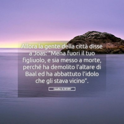 Picture 05 - Giudici 6:30 RIV - Allora la gente della città disse a Joas: - Bible Verse Picture