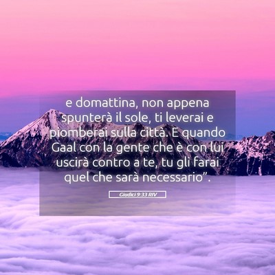 Picture 05 - Giudici 9:33 RIV - e domattina, non appena spunterà il sole, ti - Bible Verse Picture