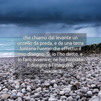 Picture 05 - Isaia 46:11 RIV - che chiamo dal levante un uccello da preda, e da - Bible Verse Picture
