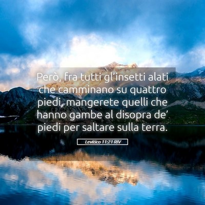 Picture 05 - Levitico 11:21 RIV - Però, fra tutti gl’insetti alati che camminano - Bible Verse Picture