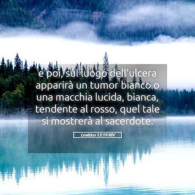 Picture 05 - Levitico 13:19 RIV - e poi, sul luogo dell’ulcera apparirà un tumor - Bible Verse Picture