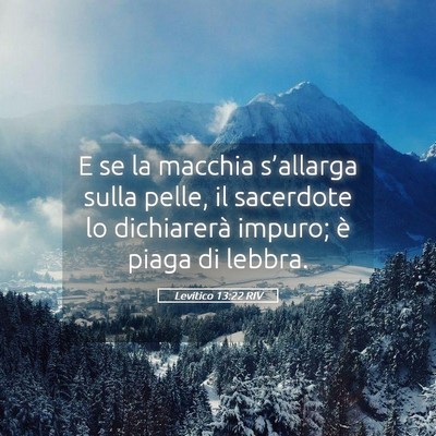 Picture 05 - Levitico 13:22 RIV - E se la macchia s’allarga sulla pelle, il - Bible Verse Picture
