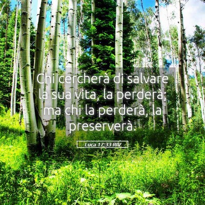 Picture 05 - Luca 17:33 RIV - Chi cercherà di salvare la sua vita, la - Bible Verse Picture