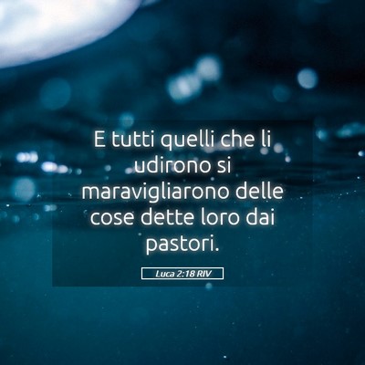 Picture 05 - Luca 2:18 RIV - E tutti quelli che li udirono si maravigliarono - Bible Verse Picture