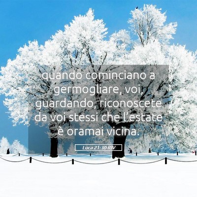Picture 05 - Luca 21:30 RIV - quando cominciano a germogliare, voi, guardando, - Bible Verse Picture