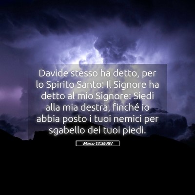 Picture 05 - Marco 12:36 RIV - Davide stesso ha detto, per lo Spirito Santo: Il - Bible Verse Picture