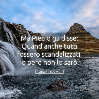 Picture 05 - Marco 14:29 RIV - Ma Pietro gli disse: Quand’anche tutti fossero - Bible Verse Picture