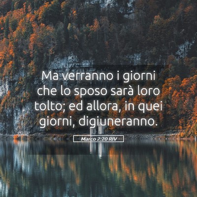 Picture 05 - Marco 2:20 RIV - Ma verranno i giorni che lo sposo sarà loro - Bible Verse Picture