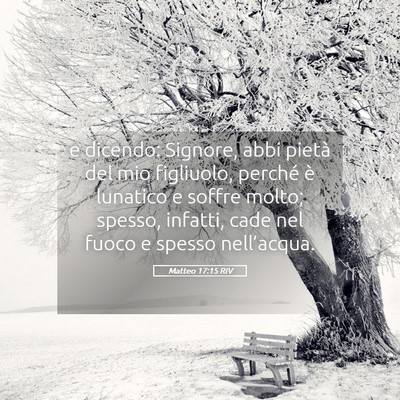 Picture 05 - Matteo 17:15 RIV - e dicendo: Signore, abbi pietà del mio - Bible Verse Picture