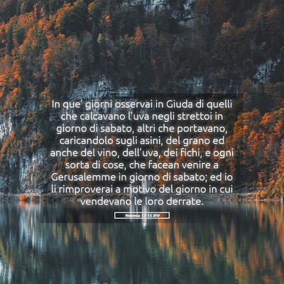 Picture 05 - Neemia 13:15 RIV - In que’ giorni osservai in Giuda di quelli che - Bible Verse Picture