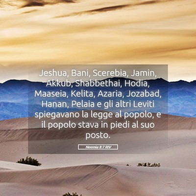 Picture 05 - Neemia 8:7 RIV - Jeshua, Bani, Scerebia, Jamin, Akkub, Shabbethai, - Bible Verse Picture
