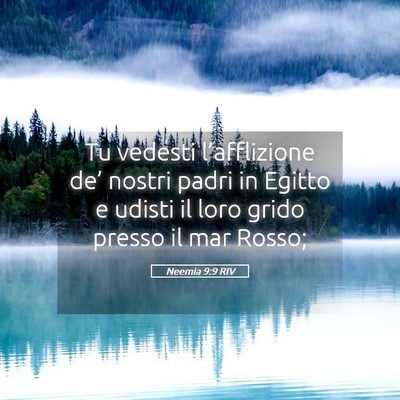 Picture 05 - Neemia 9:9 RIV - Tu vedesti l’afflizione de’ nostri padri in - Bible Verse Picture