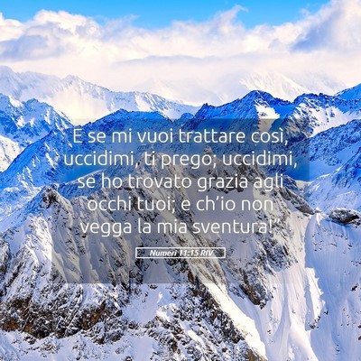 Picture 05 - Numeri 11:15 RIV - E se mi vuoi trattare così, uccidimi, ti prego; - Bible Verse Picture