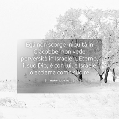 Picture 05 - Numeri 23:21 RIV - Egli non scorge iniquità in Giacobbe, non vede - Bible Verse Picture