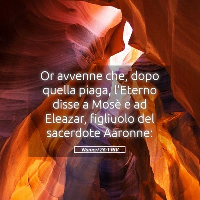 Picture 05 - Numeri 26:1 RIV - Or avvenne che, dopo quella piaga, l’Eterno - Bible Verse Picture