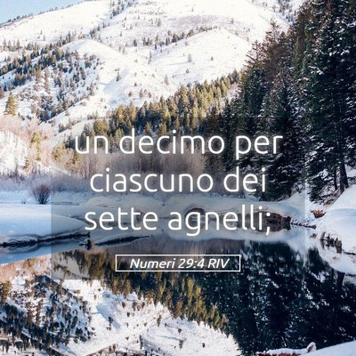 Picture 05 - Numeri 29:4 RIV - un decimo per ciascuno dei sette - Bible Verse Picture