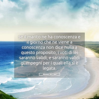Picture 05 - Numeri 30:7 RIV - se il marito ne ha conoscenza e il giorno che ne - Bible Verse Picture