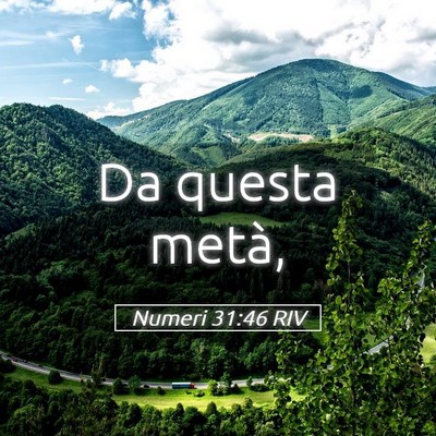 Picture 05 - Numeri 31:46 RIV - Da questa - Bible Verse Picture