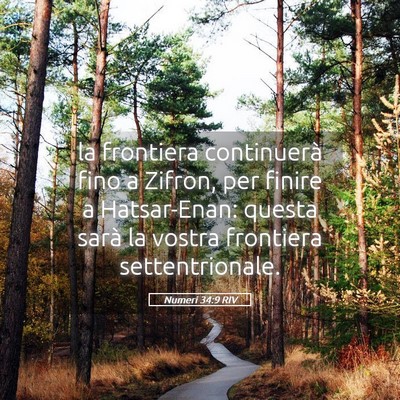 Picture 05 - Numeri 34:9 RIV - la frontiera continuerà fino a Zifron, per - Bible Verse Picture