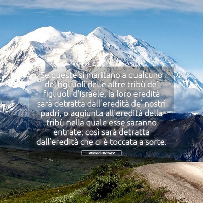 Picture 05 - Numeri 36:3 RIV - Se queste si maritano a qualcuno de’ figliuoli - Bible Verse Picture
