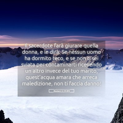 Picture 05 - Numeri 5:19 RIV - Il sacerdote farà giurare quella donna, e le - Bible Verse Picture