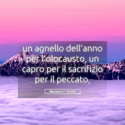Picture 05 - Numeri 7:16 RIV - un agnello dell’anno per l’olocausto, un - Bible Verse Picture