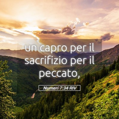 Picture 05 - Numeri 7:34 RIV - un capro per il sacrifizio per il - Bible Verse Picture