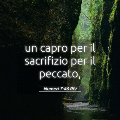 Picture 05 - Numeri 7:46 RIV - un capro per il sacrifizio per il - Bible Verse Picture