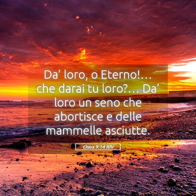 Picture 05 - Osea 9:14 RIV - Da’ loro, o Eterno!… che darai tu loro?… - Bible Verse Picture