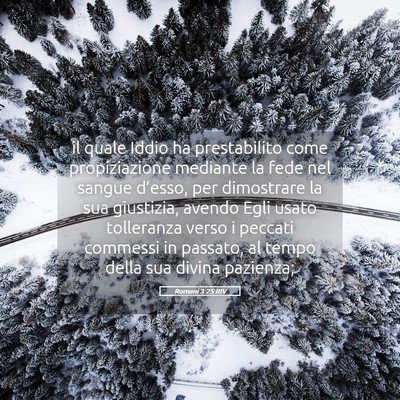 Picture 05 - Romani 3:25 RIV - il quale Iddio ha prestabilito come propiziazione - Bible Verse Picture