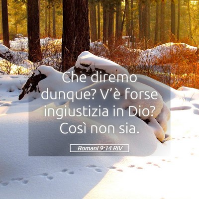 Picture 05 - Romani 9:14 RIV - Che diremo dunque? V’è forse ingiustizia in - Bible Verse Picture