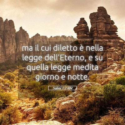 Picture 05 - Salmi 1:2 RIV - ma il cui diletto è nella legge dell’Eterno, e - Bible Verse Picture