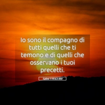 Picture 05 - Salmi 119:63 RIV - Io sono il compagno di tutti quelli che ti temono - Bible Verse Picture