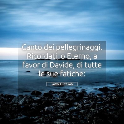 Picture 05 - Salmi 132:1 RIV - Canto dei pellegrinaggi. Ricordati, o Eterno, a - Bible Verse Picture