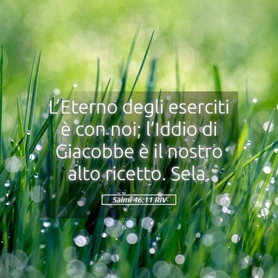 Picture 05 - Salmi 46:11 RIV - L’Eterno degli eserciti è con noi; l’Iddio - Bible Verse Picture