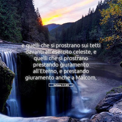 Picture 05 - Sofonia 1:5 RIV - e quelli che si prostrano sui tetti davanti - Bible Verse Picture